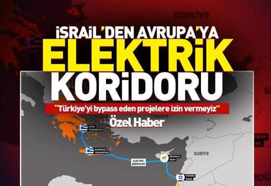 İsrail’den Avrupa’ya elektrik koridoru Türkiye neden karşı çıkıyor