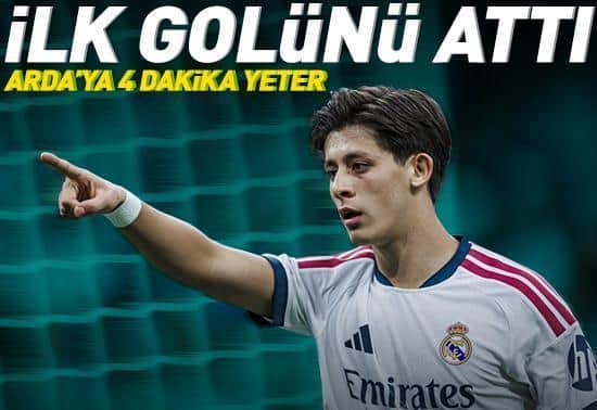 Arda Güler, bu sezonki ilk golünü attı