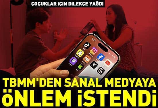 TBMMden sanal medyaya önlem istendi: Çocuklar için dilekçe yağdı