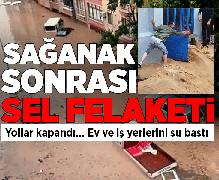 Kastamonu şiddetli sağanak hayatı felç etti! Cide'de sel suları 1 metreyi buldu, çok sayıda ev ve iş yerini su bastı