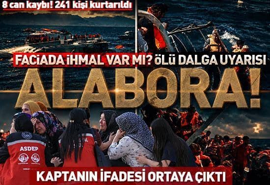 KKTCde gemi alabora oldu: 8 can kaybı 241 kişi kurtarıldı 18 kişi aranıyor