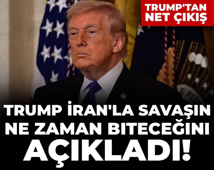 Son Dakika | Trump'tan net çıkış: İran'la savaşın ne zaman biteceğini açıkladı!