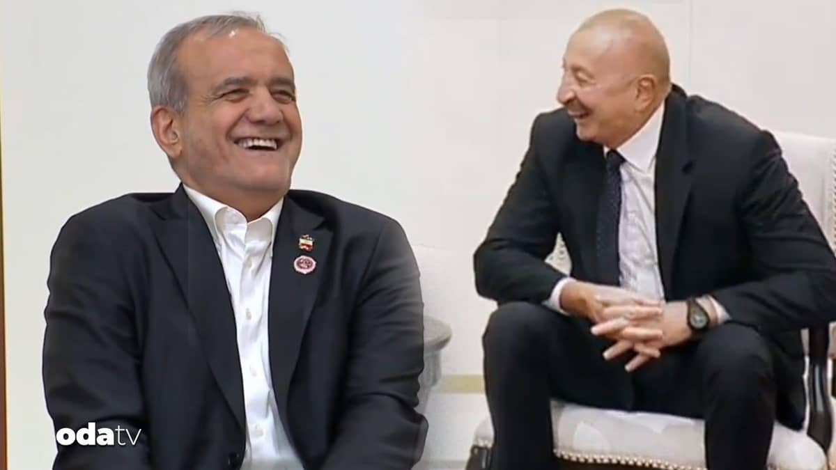 Pezeşkiyan ve Aliyev arasında güldüren diyalog Pezeşkiyan ve Aliyev arasında güldüren diyalog